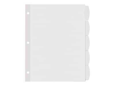 Avery Big Tab Printable Paper Dividers with White Labels, 5 Tabs, 4 Sets/Pack (11432)