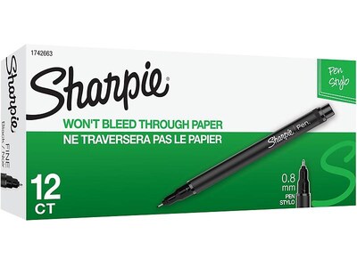 Sharpie Fine Point Black Pens