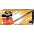 BIC Cristal Xtra Ballpoint Pens, Bold Point, Black Ink, Dozen (MSB11BLK)