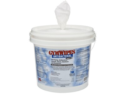 2XL Corp GymWipes Antibacterial Disinfecting Wipes, 700/Box, 2/Carton (2XL-100)