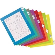 Avery Big Tab Ultralast Plastic Dividers with White Tab Labels, 8 Tabs, Multicolor (24901)