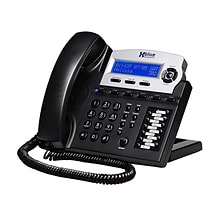 XBLUE X16 XB1606CH 4-Line Corded Phone System, Charcoal/Silver