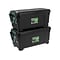 Remington 169 Qt. Latch Lid Storage Totes, Black, 2/Carton (296003)