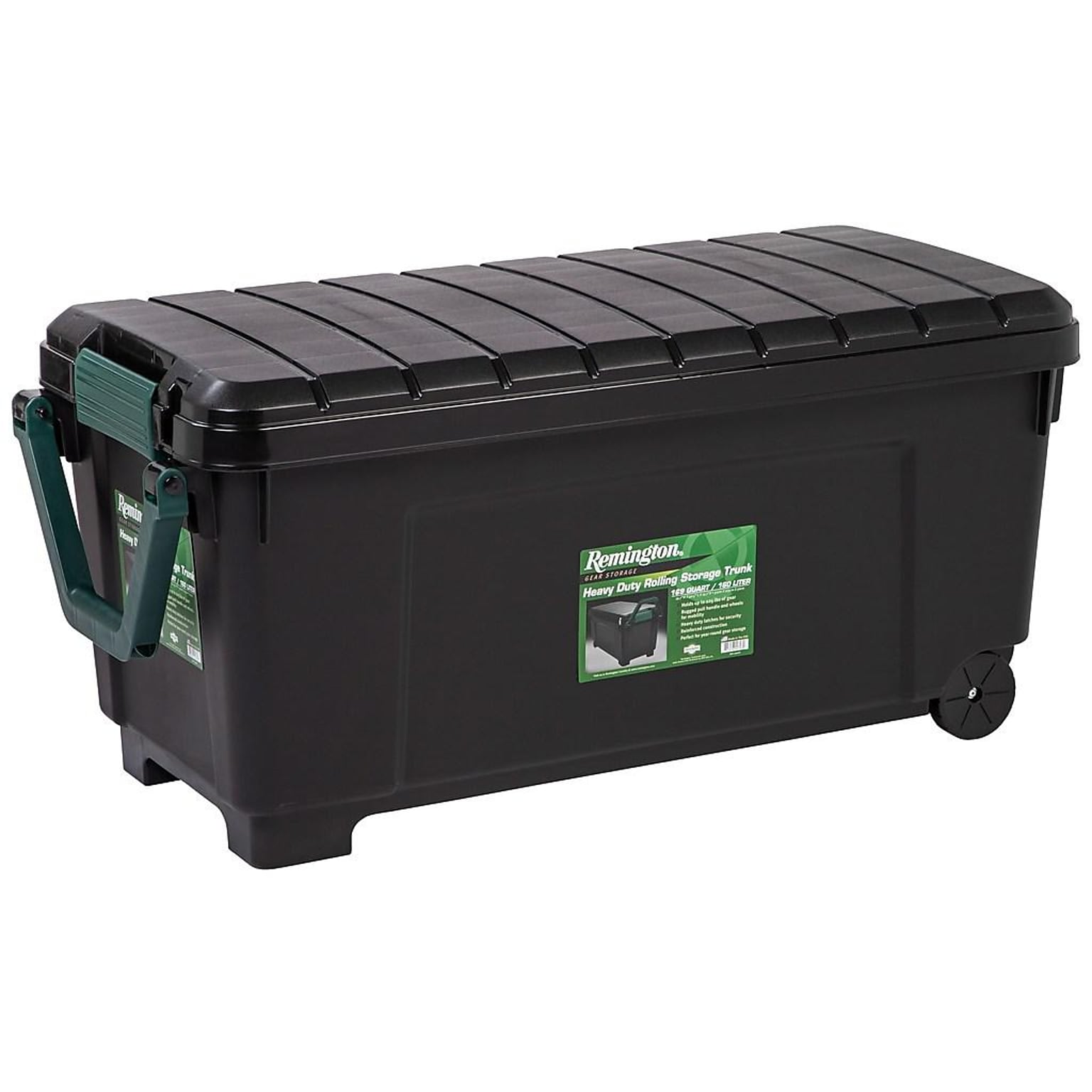 Remington 169 Quart Storage Container, Plastic, Black (296003)