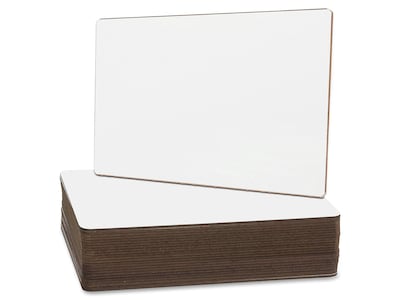Flipside Melamine Dry-Erase Whiteboards, 1' x 1', 24/Pack (24912)