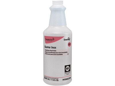 SUMA Inox D7 Stainless Steel and Metal Cleaner, Hydrocarbon Scent, 32 oz. (94368259)