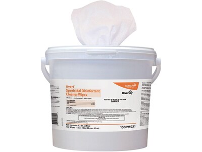 Avert Sporicidal Disinfecting Wipes, 160 Wipes/Container, 4/Carton (100895931)