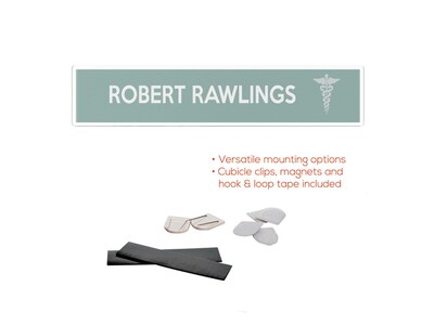 Deflecto® Name Plate, 8.5"W x 2"H (587501)