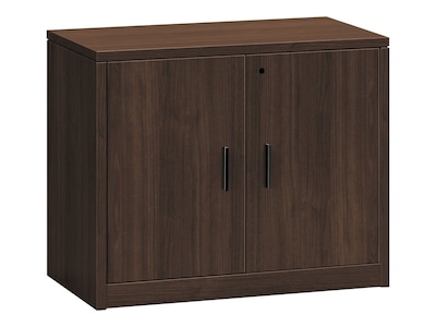 HON 10500 Series 29.5 Laminated Wood Storage Cabinet with 2 Shelves, Mocha (H105291.MOCHMOCH)