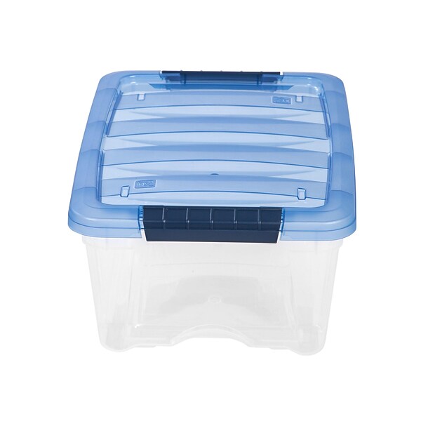 Rubbermaid Roughneck Clear 66 Qt/16.5 Gal Storage Containers, Pack of 4 wi/  Lids