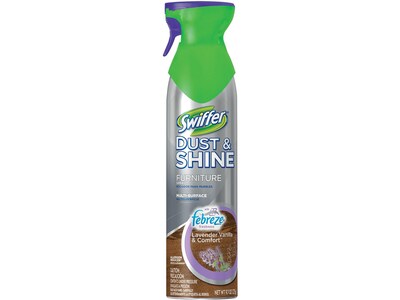 Swiffer Dust & Shine Multi-Surface Cleaner, Febreze Lavender Vanilla & Comfort, 9.7 Oz. (18623)