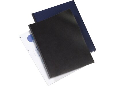 GBC Regency VeloBind Presentation Covers, 8.5"W x 11"H, Black, 50 Pack (9742230)