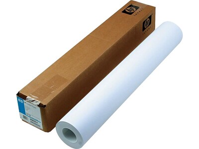 HP Coated Wide Format Roll Paper, Matte, 24 x 150, White (C6019B)
