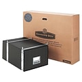 Bankers Box Staxonsteel File Storage Drawers, Stackable, Legal Size, Black, 6/Carton (00512)