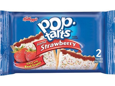 Kellog's Pop-Tarts, Frosted Strawberry, 3.67 oz., 6/Box (31732)
