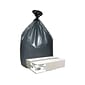 Berry Global Platinum Plus 60 Gallon Industrial Trash Bag, 39 x 56, Low Density, 1.55mil, Black, 2