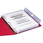 Smead Poly 3-Ring Envelope, 1-1/4" Expansion, Letter, Clear, 3 per Pack (89500)