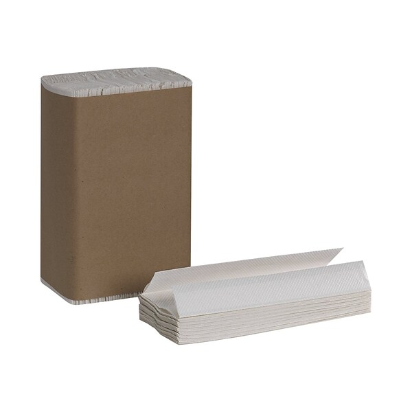 Pacific Blue Basic Recycled C-Fold Paper Towels, 1-ply, 240 Sheets/Pack, 10 Packs/Carton (25190)