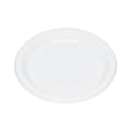 Table Mate Plastic Plates, White, 125/Pack (TBL-9644)