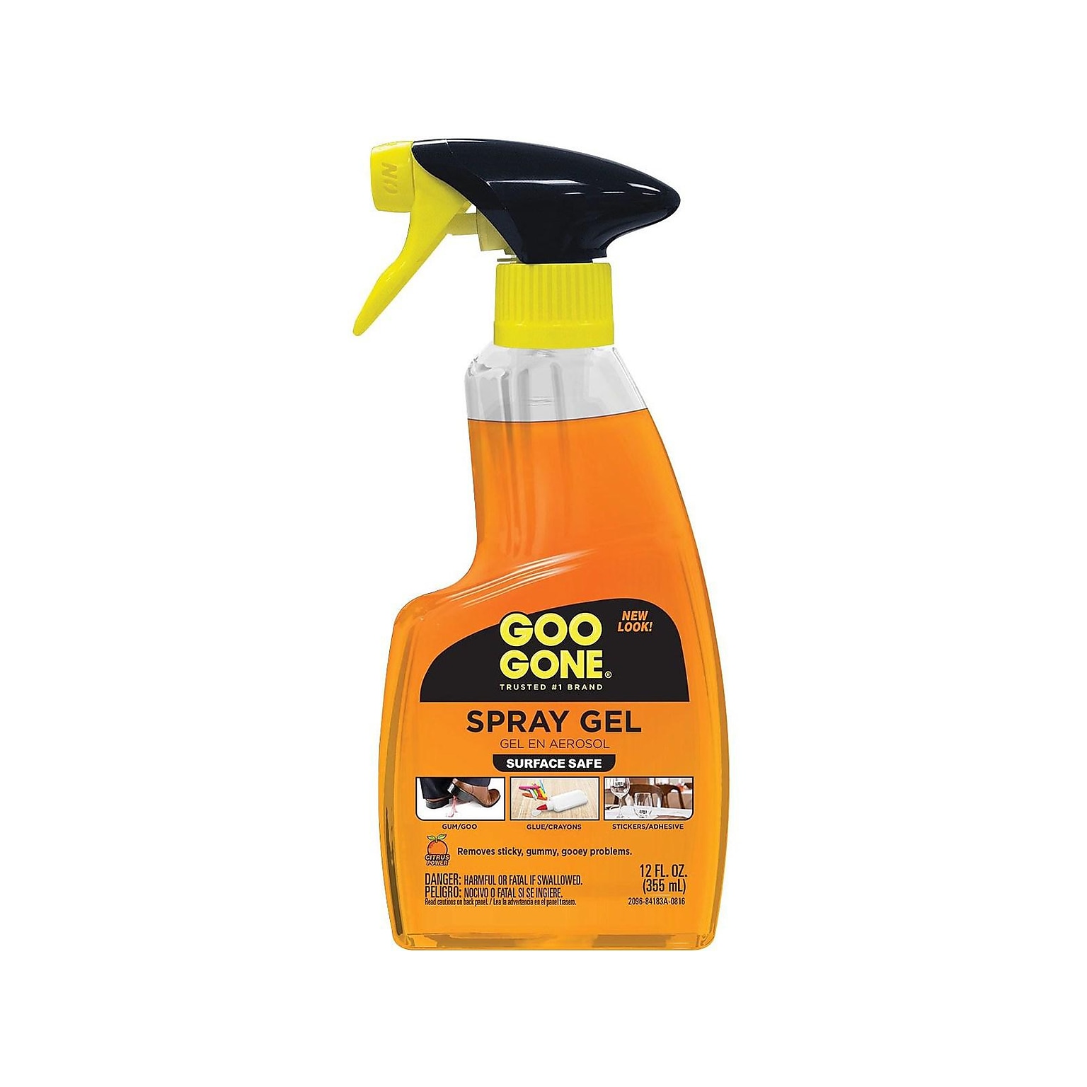 Goo Gone Original Adhesive Remover, Fresh Citrus, 12 Fl. Oz. (2096)