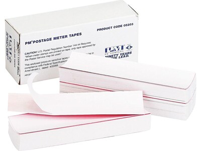 PM Company Laser/Inkjet Shipping Labels, 1 5/8 x 5 1/2, White, 300/Box (05203)