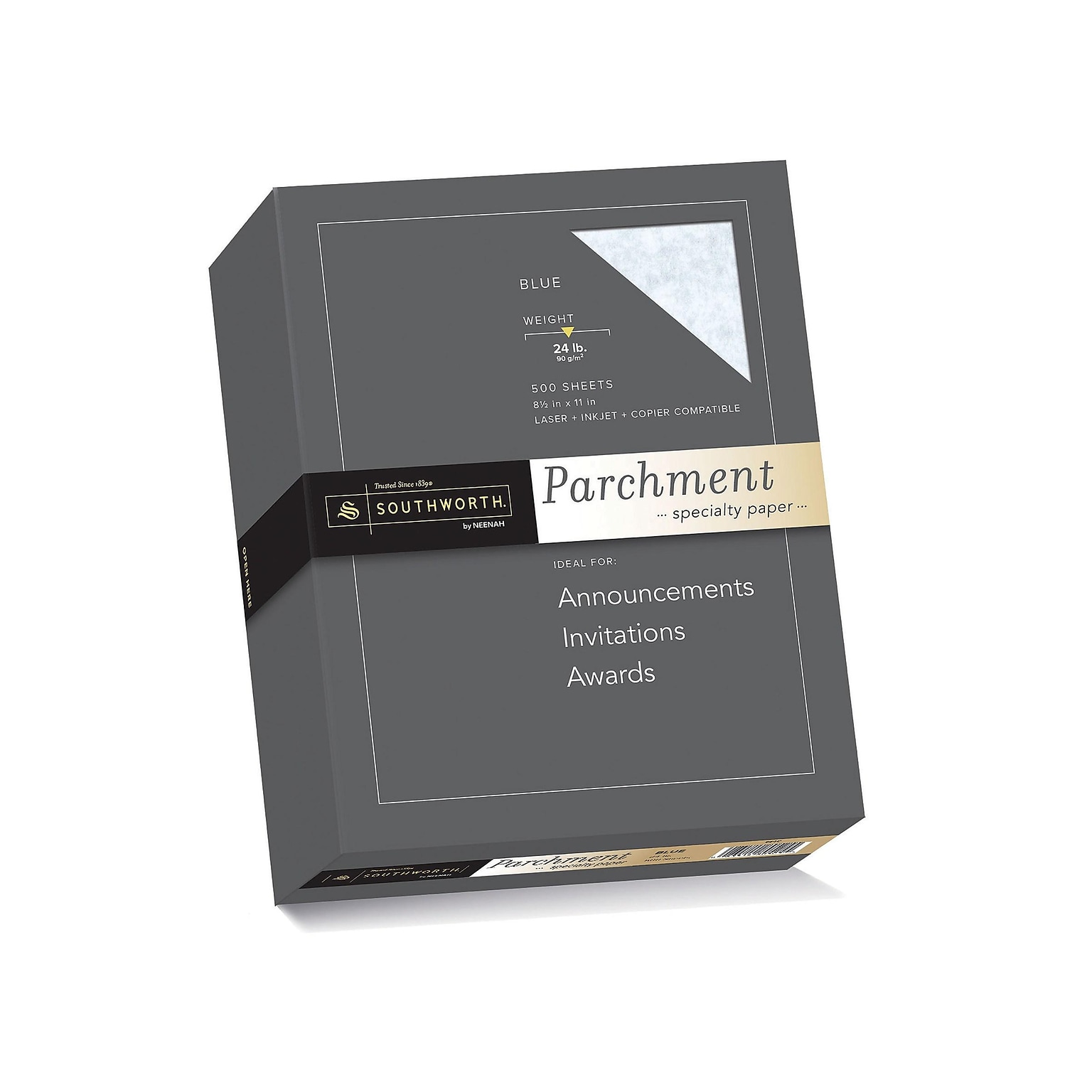 Southworth 8.5 x 11 Specialty Paper, 24 lbs., 100 Brightness, 500/Box (964C)