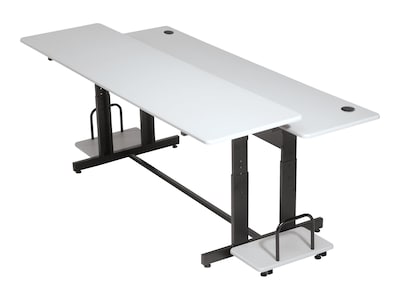 Balt Split Level 72W Adjustable Desk, Steel/Laminate (83080M)