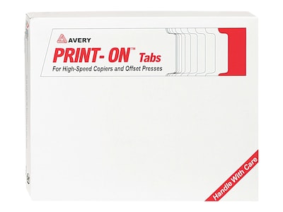 Avery Copier Tab Dividers, Single Reverse Collated, 5-Tab, White, 30 Sets/Box (20416)