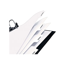 Avery Copier Tab Dividers, Single Reverse Collated, 5-Tab, White, 30 Sets/Box (20416)
