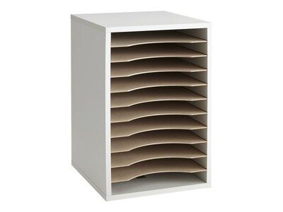 Safco Wood File Organizer, Gray (9419GR)