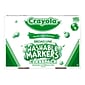 Crayola Classpack Washable Kids' Markers, Fine, Assorted Colors, 200/Carton (58-8211)