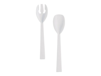 Table Mate Plastic Serving Sets, Medium-Weight, White, 48/Pack (W-95PK4)