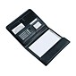 Samsill Professional Vinyl Portfolio/Notepad, Black (70890)