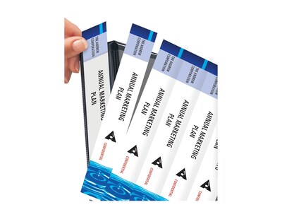 Avery Binder Spine Inserts, 1.5 Spine Width, White, 5 Inserts/Sheet, 5 Sheets/Pack (89105)