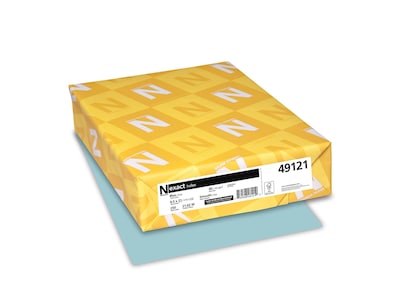 Exact 90 lb. Index Paper, 8.5 x 11, Blue, 250 Sheets/Ream (49121)