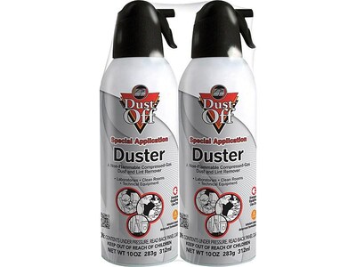 Falcon Dust-Off Non-Flammable Disposable Air Dusters, 2/Pack (DPNXL2)