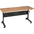 Balt Flipper Training Room Table, 24D x 60W, Teak (89775M)