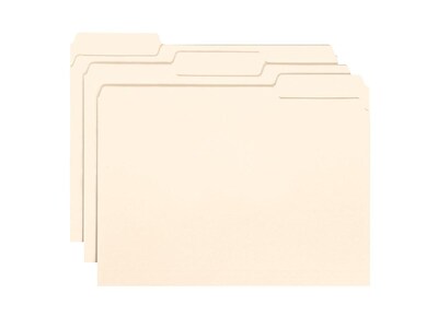 Smead Interior File Folders, 1/3-Cut Tab, Letter Size, Manila, 100/Box (10230)