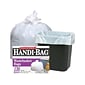 Berry Global Handi-Bag 8 Gallon Trash Bag, 22" x 24", Low Density, 0.6 mil, White, 130 Bags/Box (HAB6FW130/HAB6W)