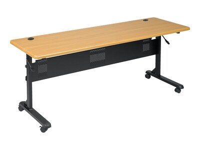 Balt Flipper Training Room Table, 24D x 72W, Teak (89863M)