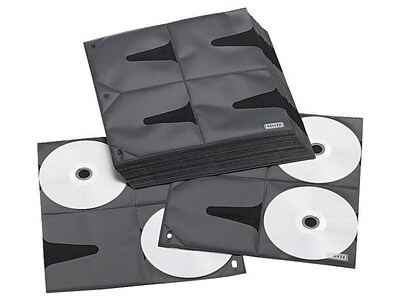 Vaultz™ CD Binder Pages; 8 Capacity/Page, 25/Pk