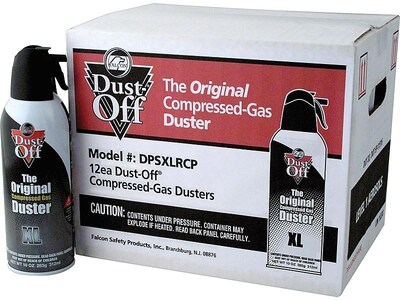 Dust-Off Air Dusters, 10 oz., 12/Pack (DPSXLRCP)