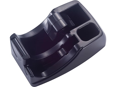 Officemate 2-in-1 Deluxe Desktop Tape Dispenser, Black (96690)