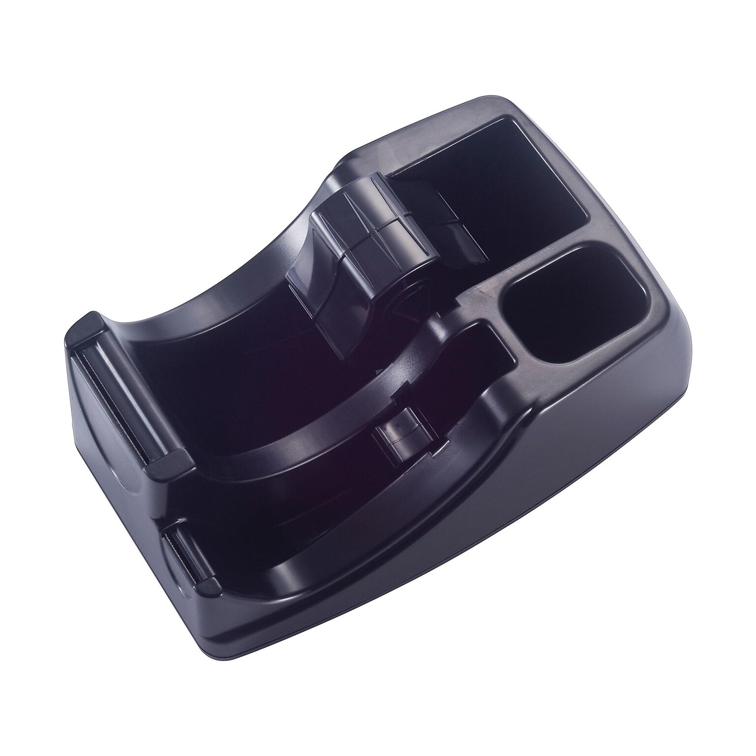 Officemate 2-in-1 Deluxe Desktop Dispenser, 6 x 4, Black (96690)