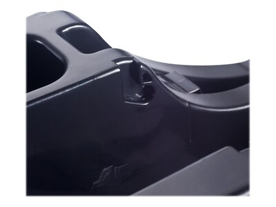 Officemate 2-in-1 Deluxe Desktop Dispenser, 6" x 4", Black (96690)