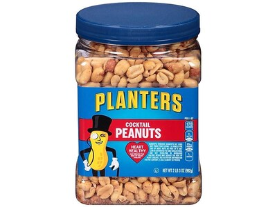 Planters Cocktail Roasted Salted Peanuts, 35 oz. (GEN07615)