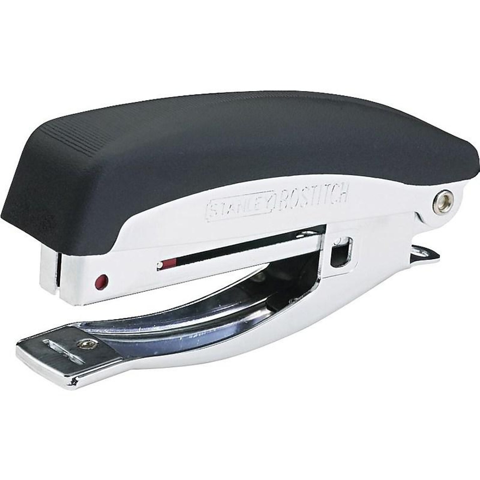 Bostitch Deluxe Hand-Held Stapler, 20 Sheet Capacity, Black/Chrome (42100)