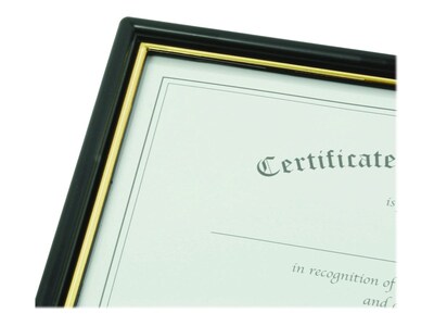 NuDell EZ Mount Plastic Certificate Frame (10960)