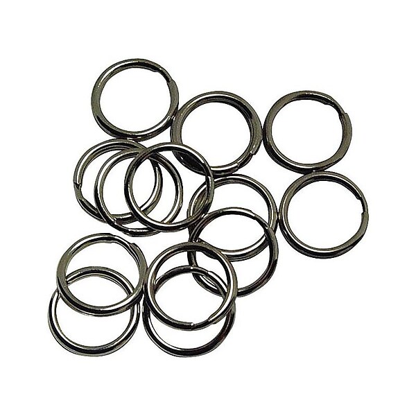 C.H. Hanson Spring Tempered Steel Key Rings, Silver (40082)