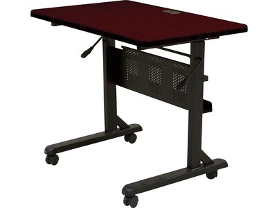 Balt Flipper Training Room Table, 24D x 36W, Mahogany (89876)